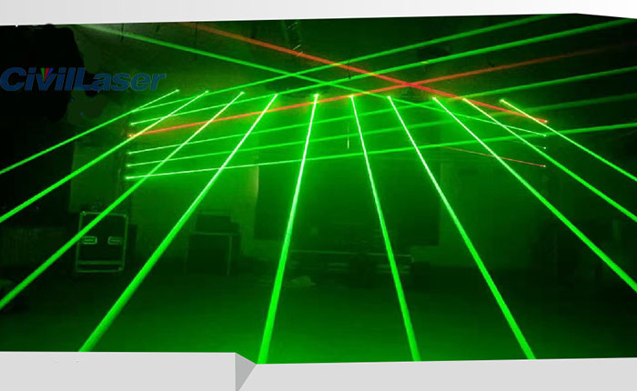 緑色レーザダイオード Nichia NUGM02T 8コリメータ光線